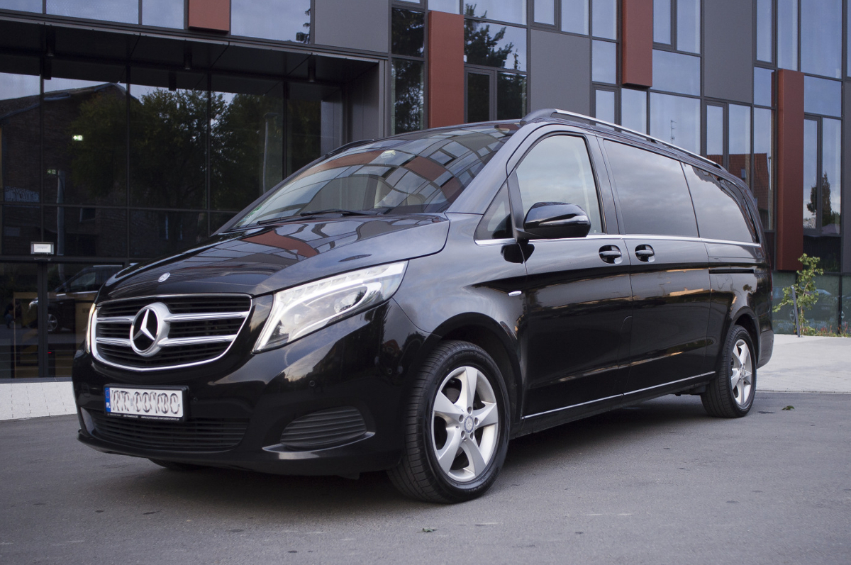 Mercedes V class van hire Gdansk Airport