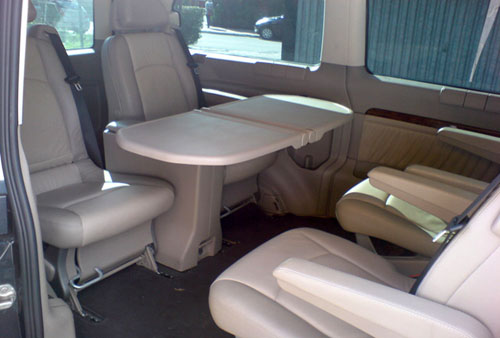 Mercedes
              Viano hire Poznan interior